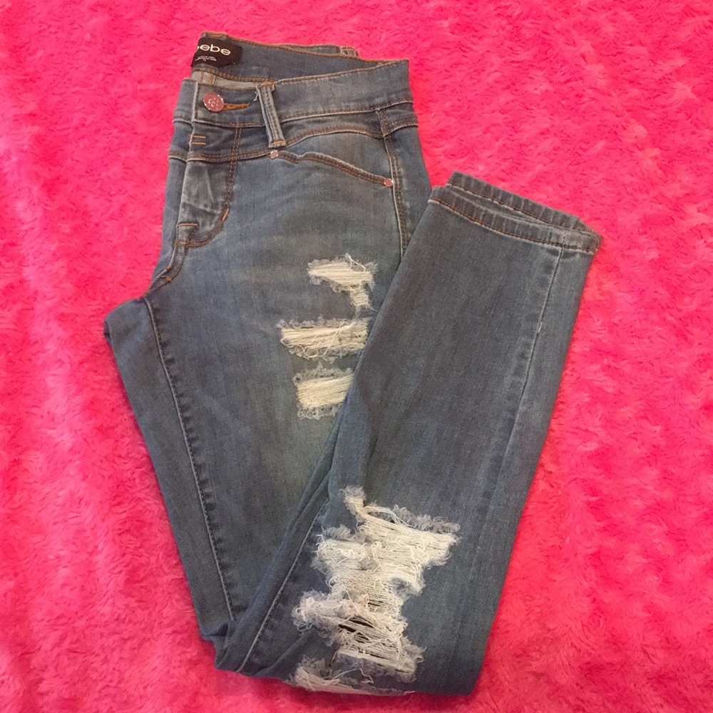 SALE * Bebe Ripped Jeans